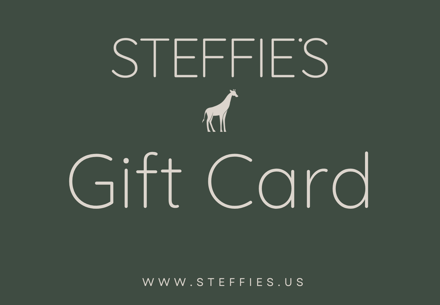 Steffie's Gift Card