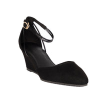 Steffie's Landmark Space comfortable black wedge heel for women