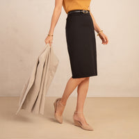 Landmark Safari tan suede wedge that looks like a heel and feels like a sneaker